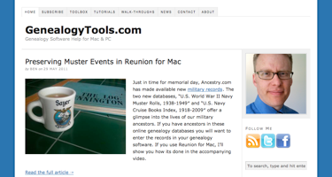 Post image for GenealogyTools.com